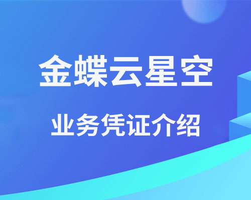 金蝶云星空业务凭证是什么？